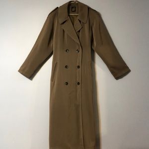 UNISEX MILITARY GREEN TRENCH COAT